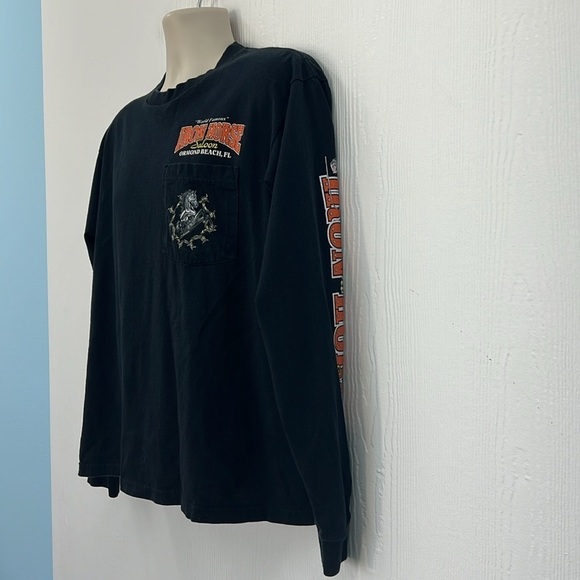 Jensen - 2006 Bike Week Iron Horse American Gothic Skeletons Long Sleeve T SZ L - Picture 6 of 11